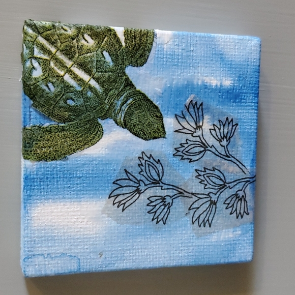 4 Handmade Original Collage Magnets OOAK - Picture 6 of 6